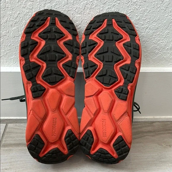 Hoka Men's Gray and Red Running Shoes 11.5 Wide - Picture 8 of 8